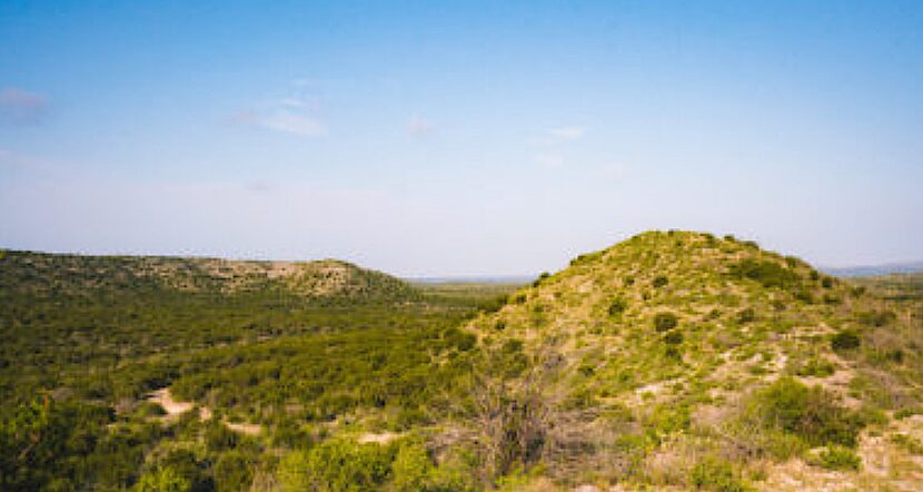 The tallest peaks on the ranch are 1,700 feet.