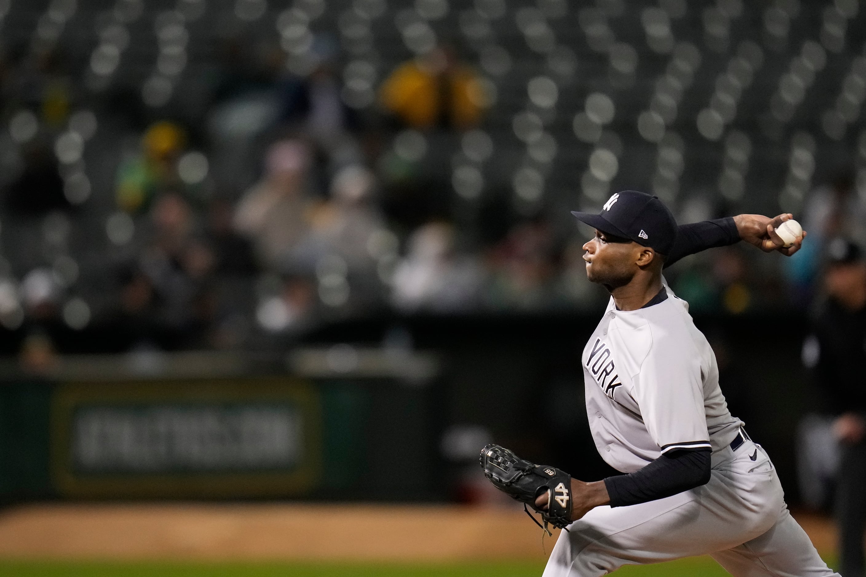 Yankees pitcher Domingo Germán throws perfect game vs. Oakland