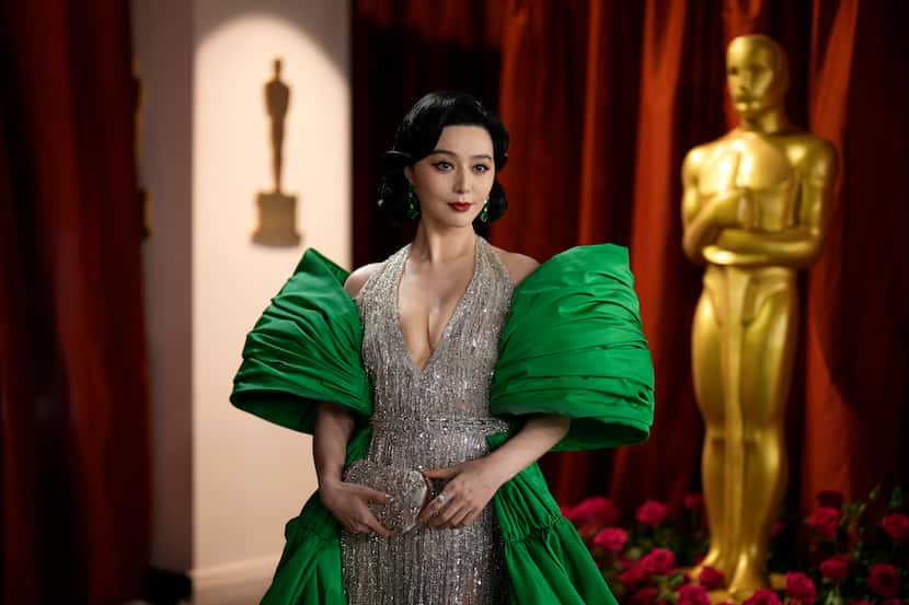 Fan Bingbing arrives at the Oscars on Sunday, March 12, 2023, at the Dolby Theatre in Los...