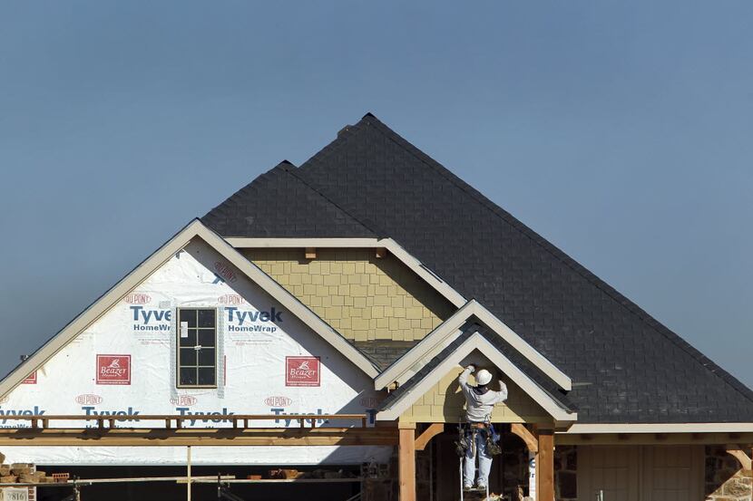 New home construction in the Craig Ranch subdivisions in McKinney, Texas Friday, January 6,...