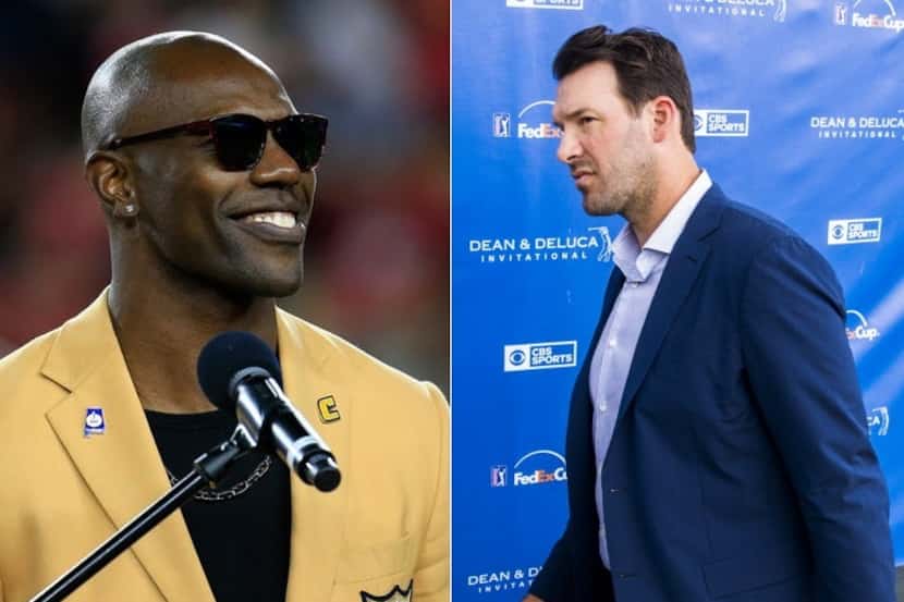 FILE PHOTOS (L to R): Terrell Owens (Getty Images) and Tony Romo (The Dallas Morning News)