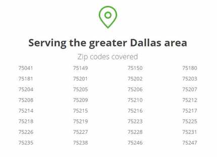 These are the Zip Codes that Instacart serves in Dallas, according to its website. 