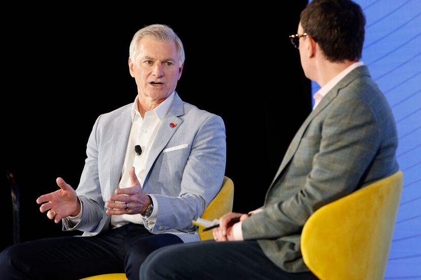 Bob Jordan, president and CEO at Southwest Airlines, speaks during Skift Aviation Forum 2023...