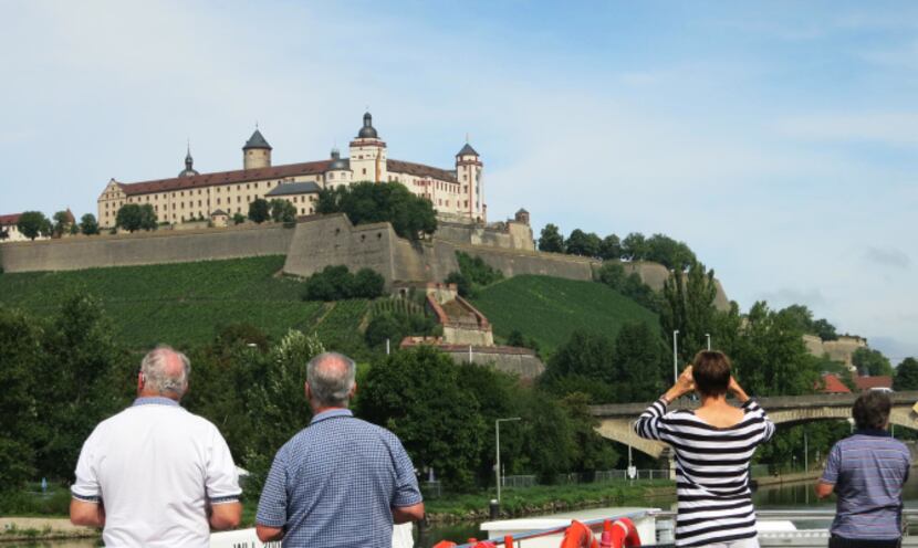 The Fortress Marienberg, is seen from the Scenic Jewel river ship as it cruises on the Main...