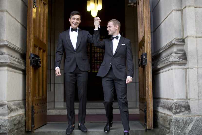 In 2013, West Point graduate Larry Lennox-Choate (left) and Daniel Lennox-Choate became the...