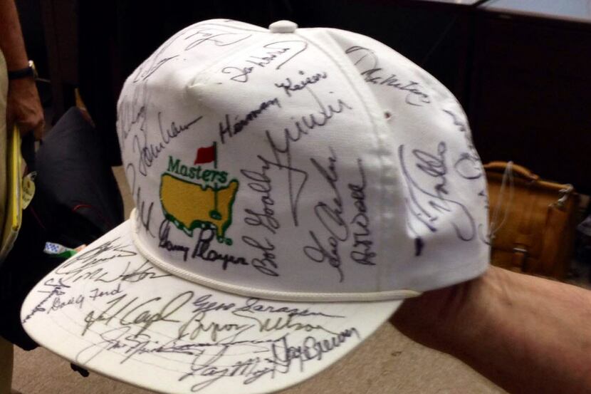 Alan Edmondson has signatures of 39 Masters champions on the Masters cap that he obtained in...