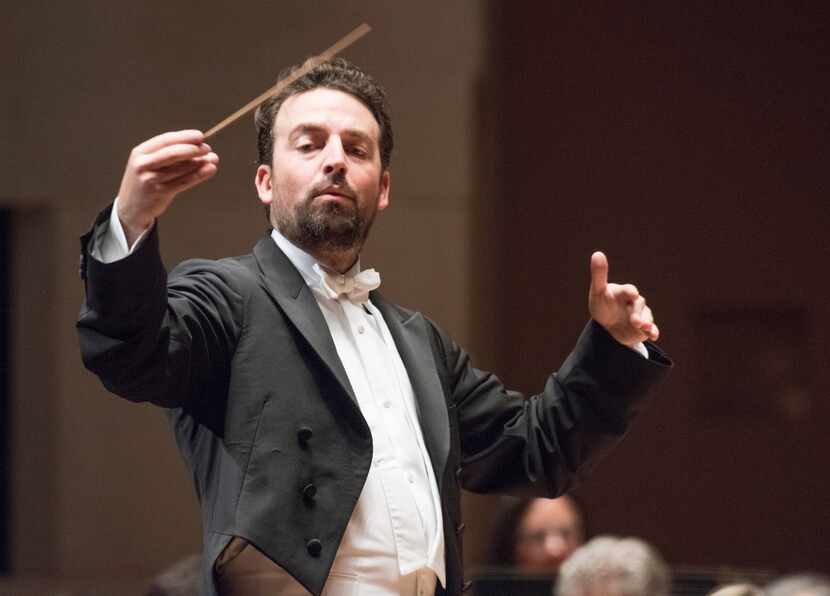 James Gaffigan leads the Dallas Symphony Orchestra on Nov. 2.