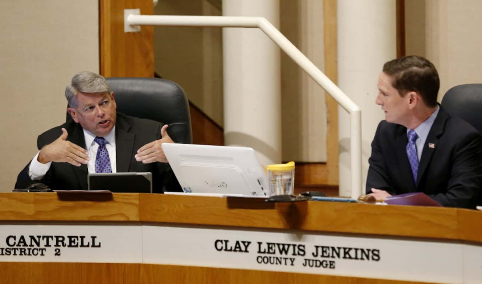 Longtime Dallas County Commissioner Mike Cantrell — the lone Republican on the court —...