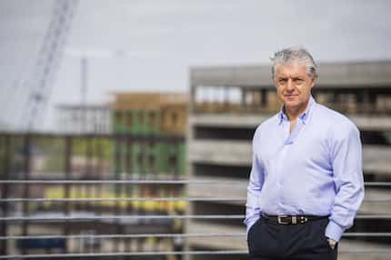 Developer Fehmi Karahan, pictured during the construction of Legacy West in Frisco, is also...