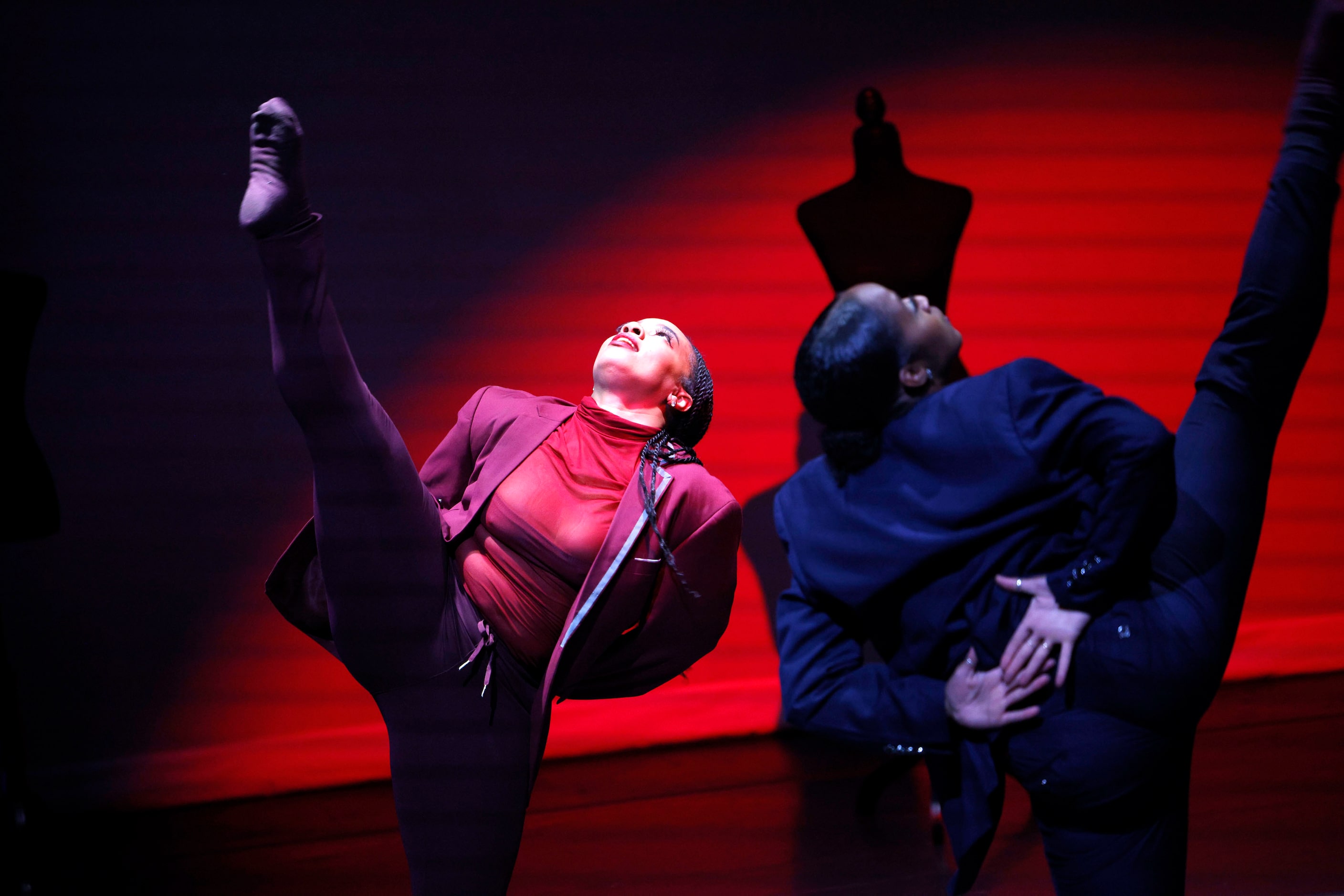 Former Dallas Black Dance Theatre dancers Brianne Sellars, left, and Hana Delong perform “...