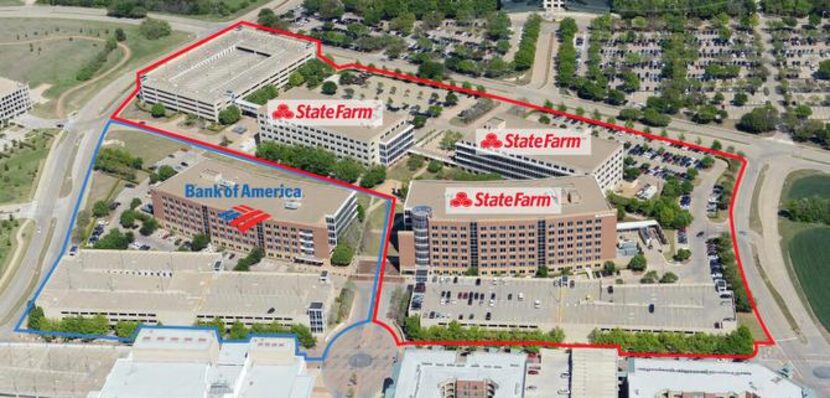 
The four-building Galatyn Park office complex is to leased to State Farm Insurance and Bank...