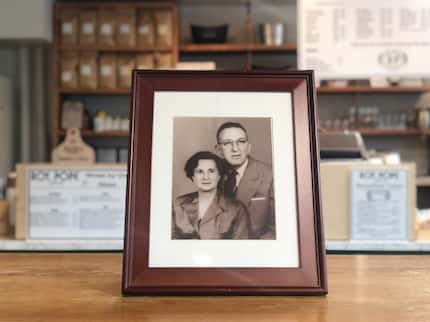 The new owners of Roy Pope Grocery in Fort Worth have a historic photo of original owners...