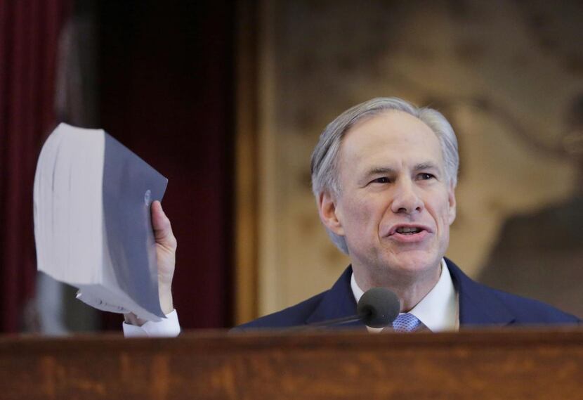 
Gov. Greg Abbott drove home a point Tuesday as he delivered his first State of the State...