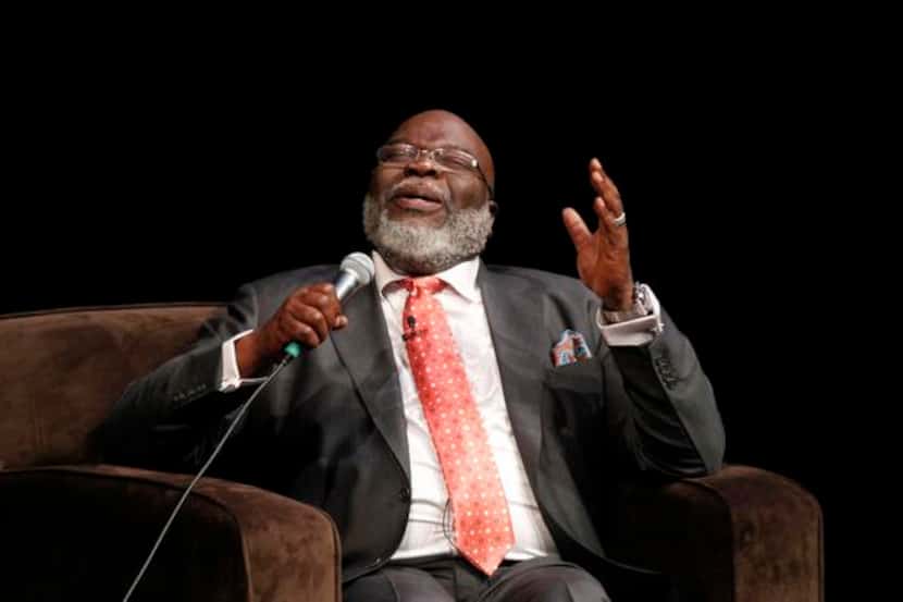 
Bishop T.D. Jakes spoke during the “Come Together” panel discussion at the Dallas City...