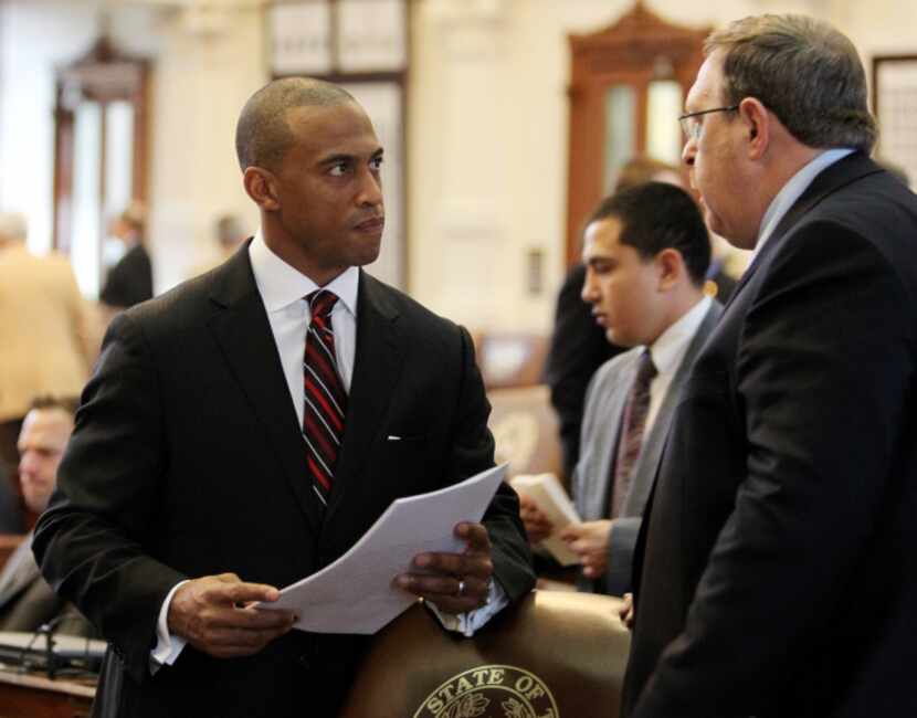 State Rep. Scott Turner (left), a Republican from Frisco, is in the large  2013 class of...
