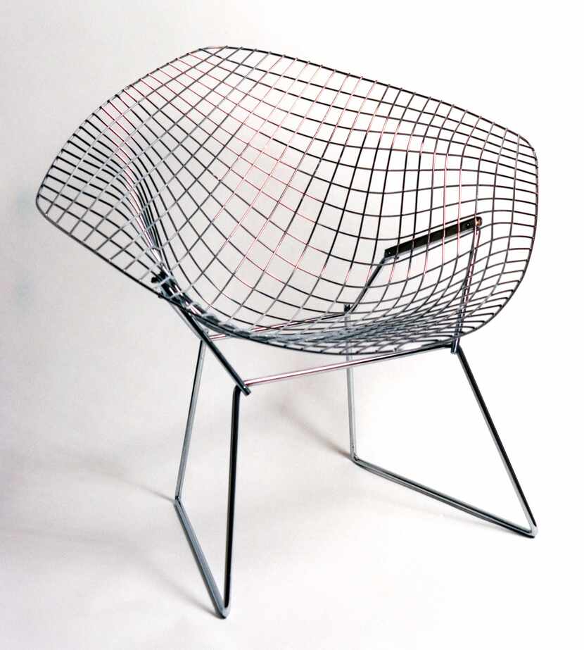 A Harry Bertoia Diamond Chair from the collection of Rob Brinkley. 