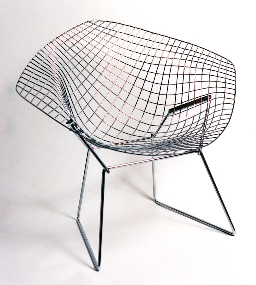 A Harry Bertoia Diamond Chair from the collection of Rob Brinkley. 