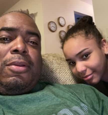 Gymnast Konnor McClain is pictured with her father, Marc McClain. (Courtesy/McClain family)
