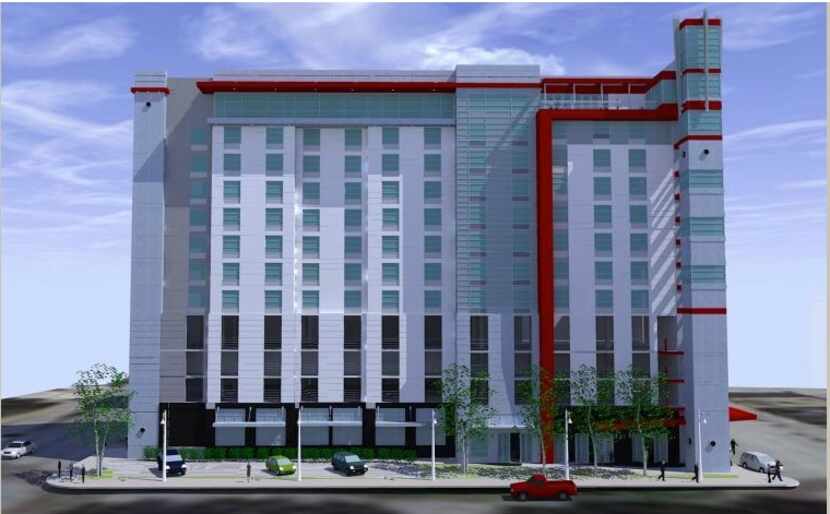 The 12-story hotel will open in early 2018.
