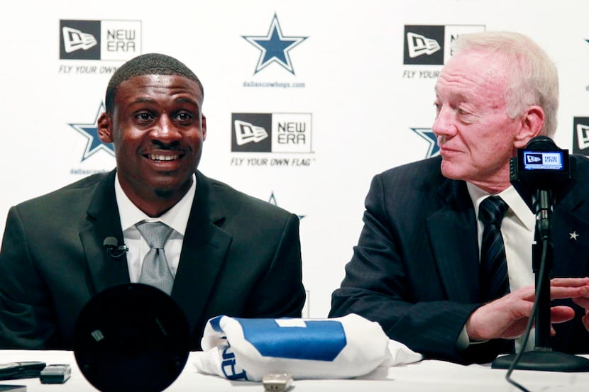 Apr 27, 2012; Valley Ranch, TX, USA; Dallas Cowboys first round draft pick Morris Claiborne...