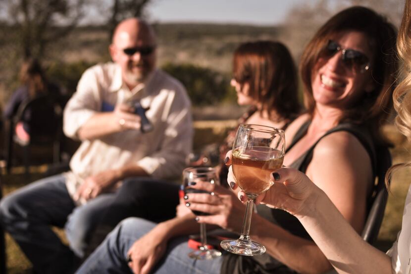Groups of friends and corporate gatherings charter the Heart of Texas Wine Tours' European...