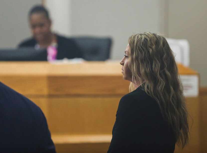Former Dallas police Officer Amber Guyger made a court appearance at the Frank Crowley...