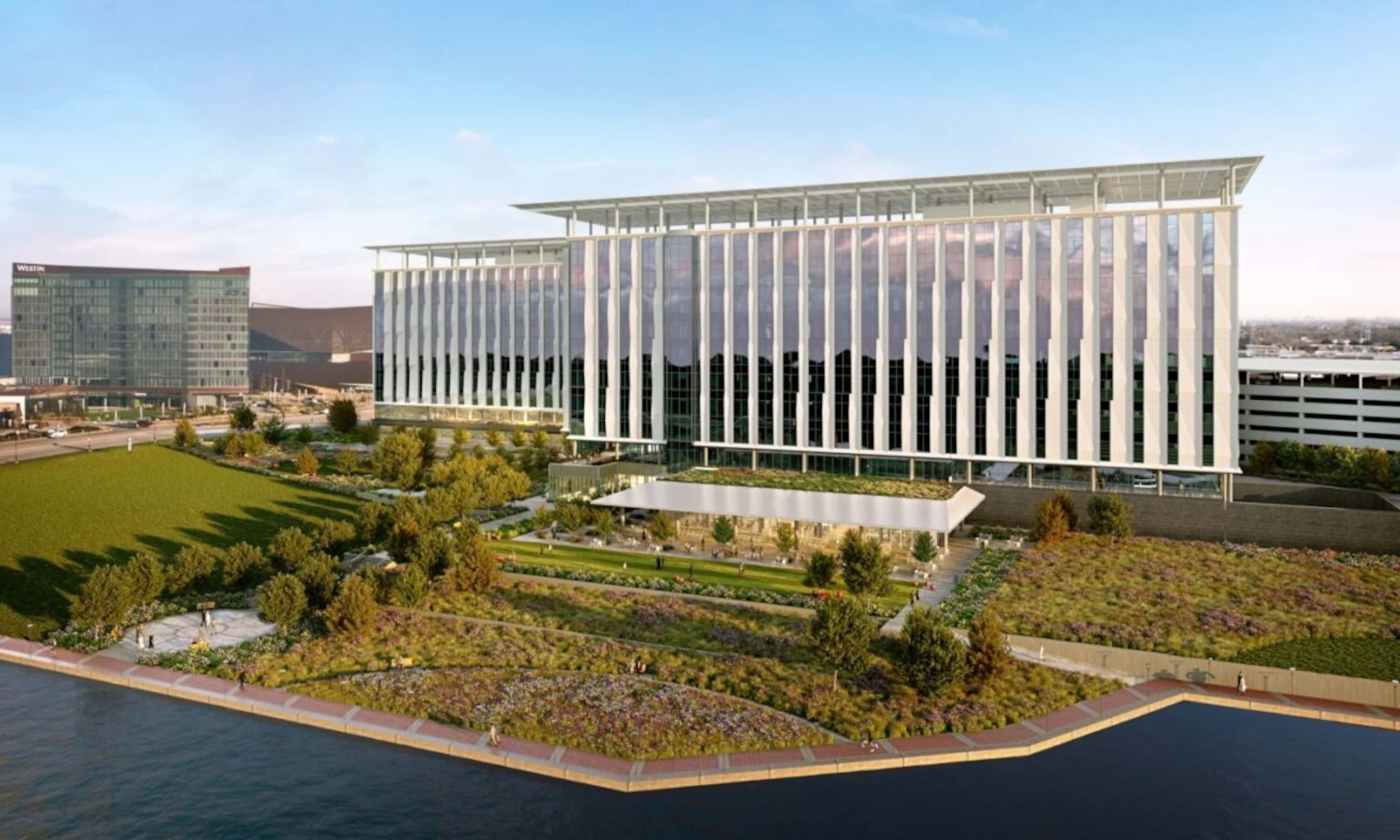 The new regional office hub, spanning 850,000 square with two office buildings and a parking...