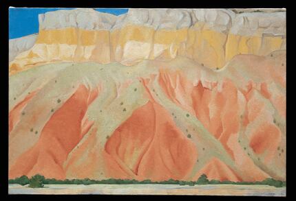 "Untitled (Red and Yellow Cliffs)" is a 1940 oil-on-canvas work by Georgia O'Keeffe.