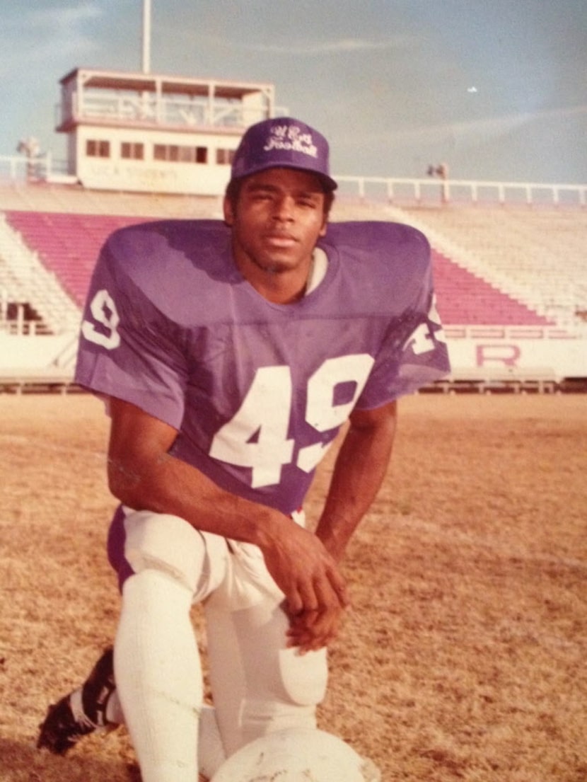 Charlie Strong --- known to his family as Charles Renee Strong -- shown when he played...