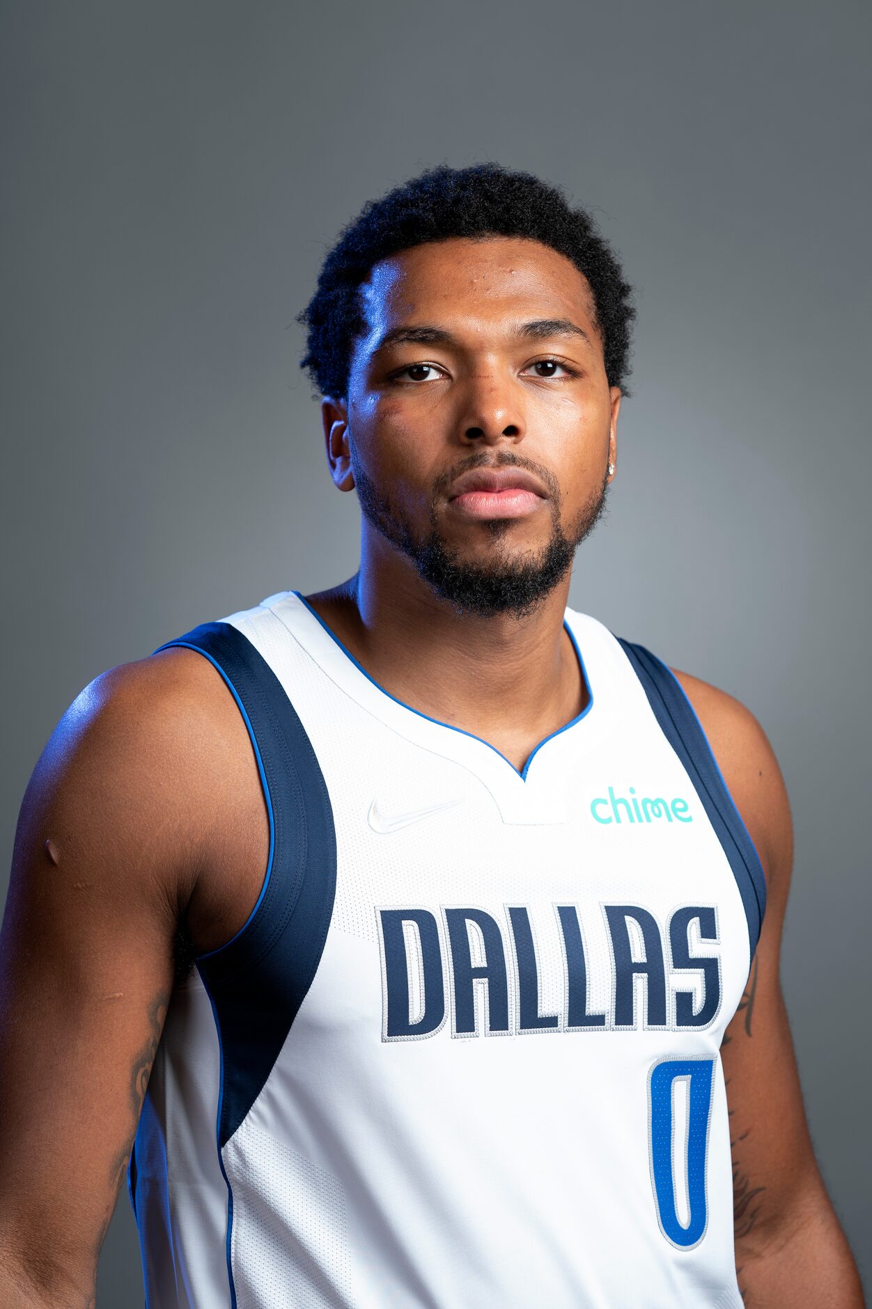 Dallas Mavericks guard Sterling Brown (0) poses for a portrait during the Dallas Mavericks...