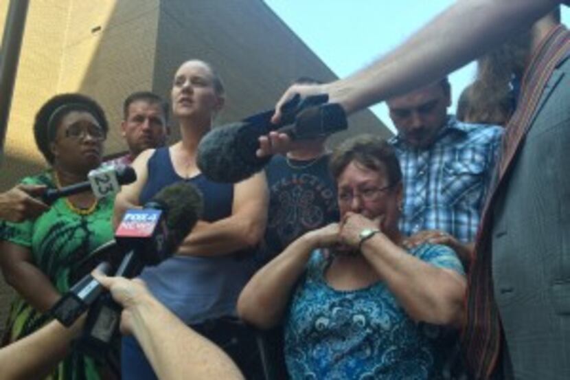  Nicole Hutcheson, left, and Ruth Boatner, bottom right, were among family members who spoke...