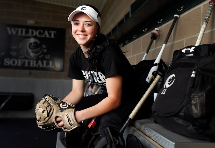 Denton Guyer softball player Kaylynn Jones is a star second baseman who is in her first...