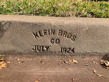 Klein Brothers stamp from July 1924 at the intersection of Edmondson and Douglas avenues in...