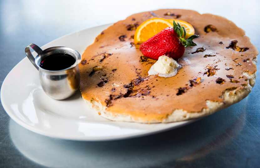 Here's the Snickers pancake, one of more than a half-dozen pancake options at Hash House.