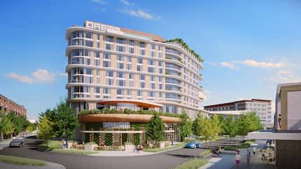 A rendering of the Dream Hotel set to be part of the first phase of development at Frisco's...