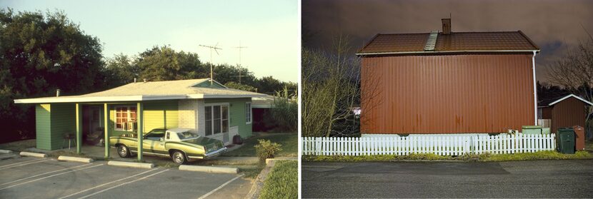 (LEFT) Christina Patoski, Green On Green, 1978; (RIGHT) Joakin Eneroth, Swedish Red,...