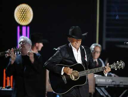 George Strait performs during the 2015 Academy of Country Music Awards on April 19, 2015, at...