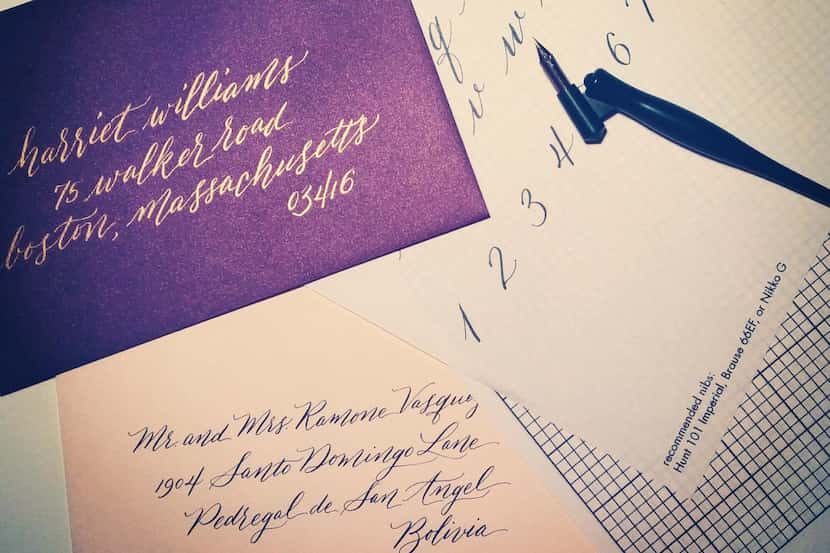 Lyndsay Wright Design  teaches the basics of pointed calligraphy with a fun, whimsical...