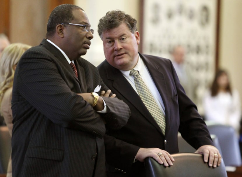 Sens. Royce West, D-Dallas, and Tommy Williams, R-The Woodlands, touched base Wednesday....