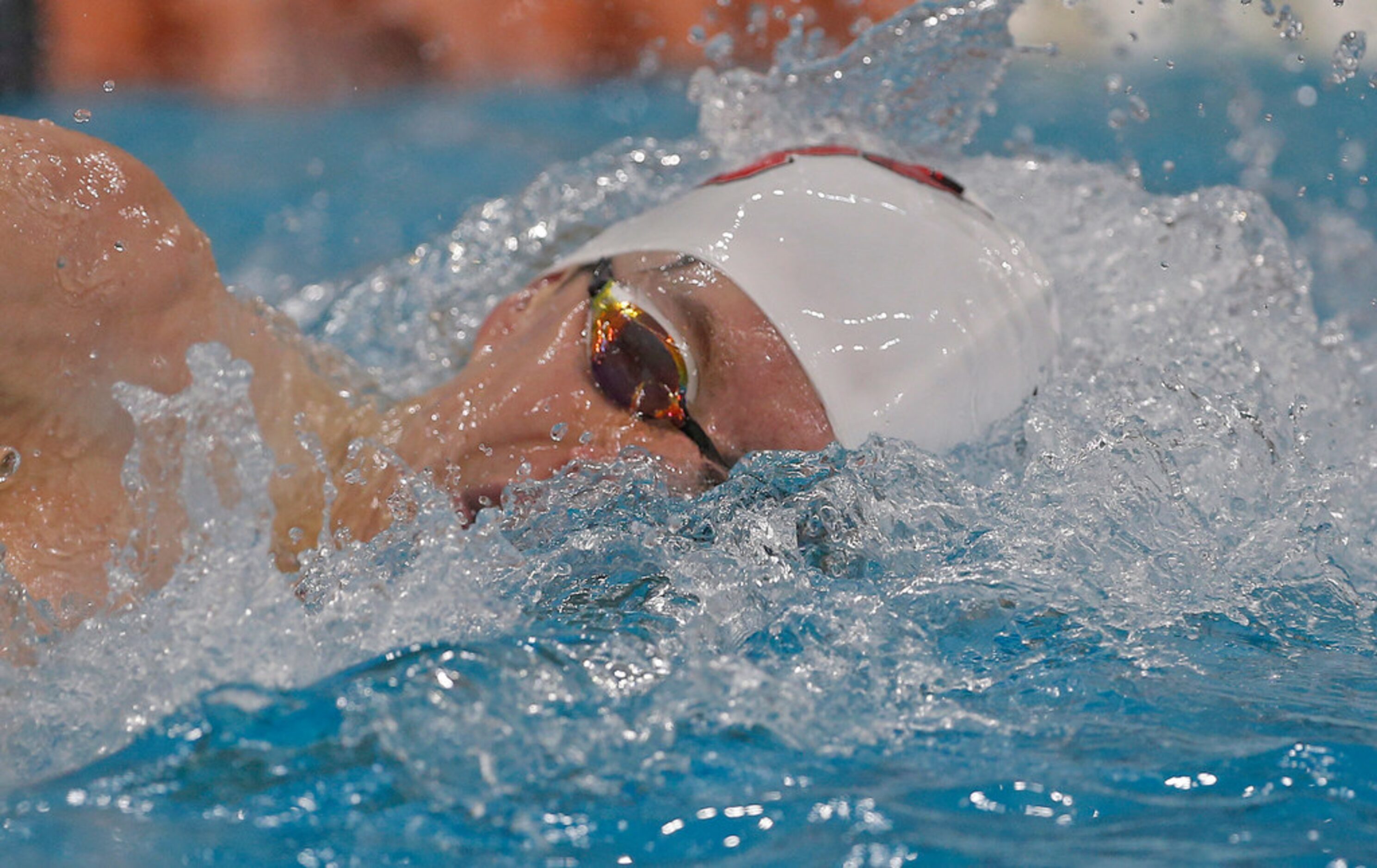 Class 5A preliminaries of the UIL state swimming and diving meet were held in Austin, Texas...