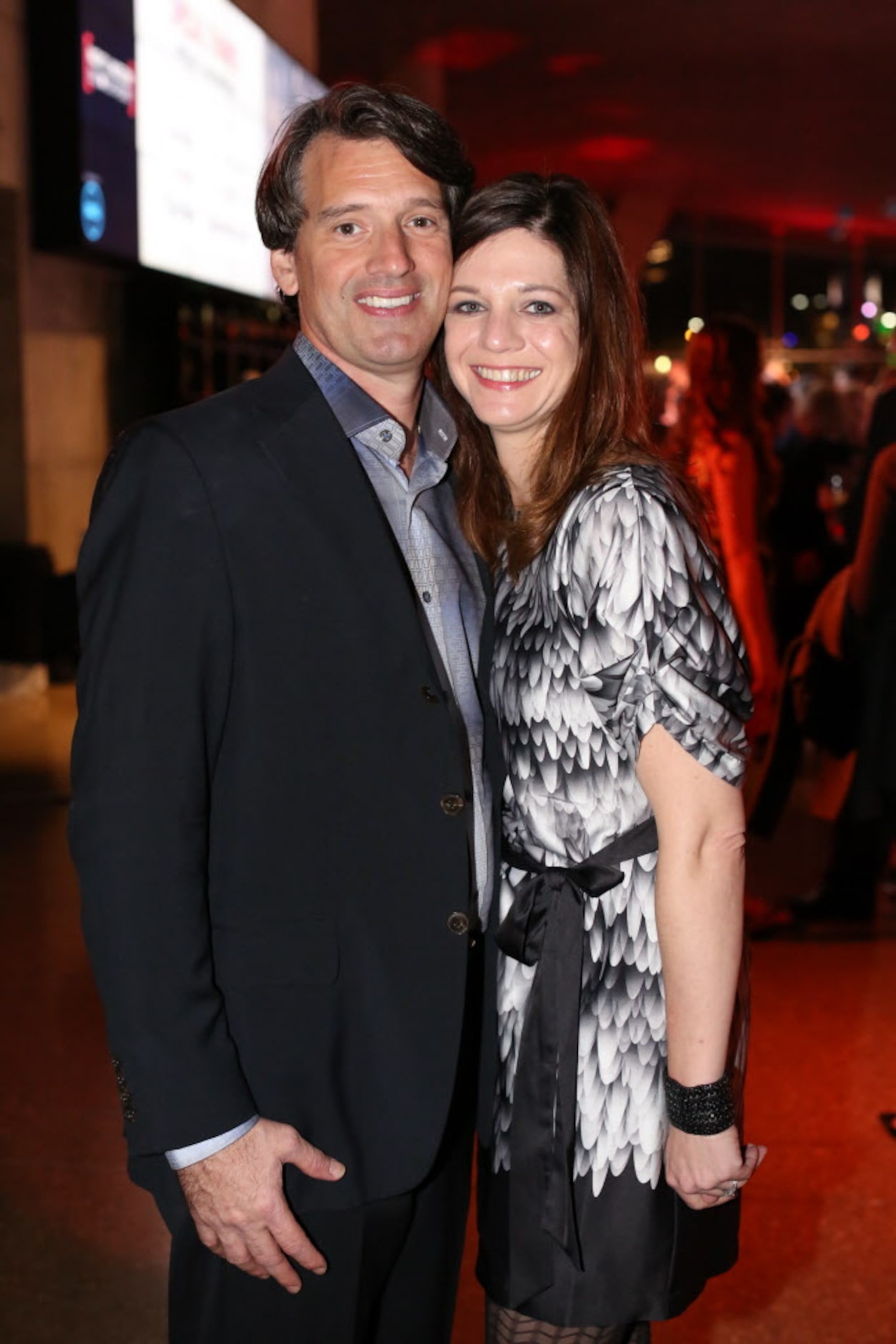 John and Katie Mihalopoulos at the "Night at the Museum 2012" event at the Perot Museum of...