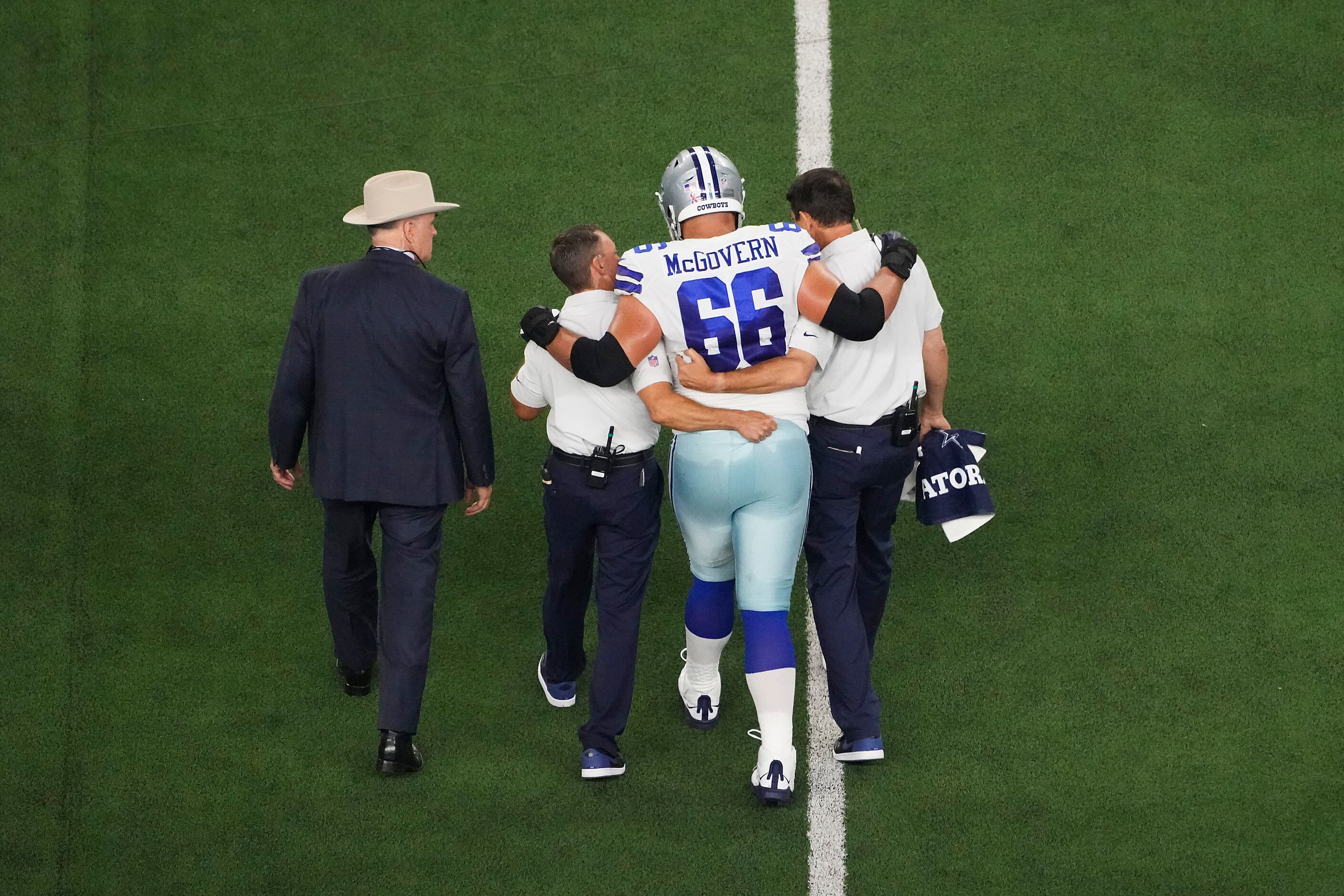 Sources: Cowboys rookie Connor McGovern suffers setback in recovery from  pectoral injury, putting season in jeopardy