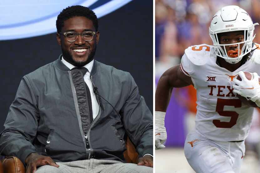 Reggie Bush (left) and Texas RB Bijan Robinson (right).