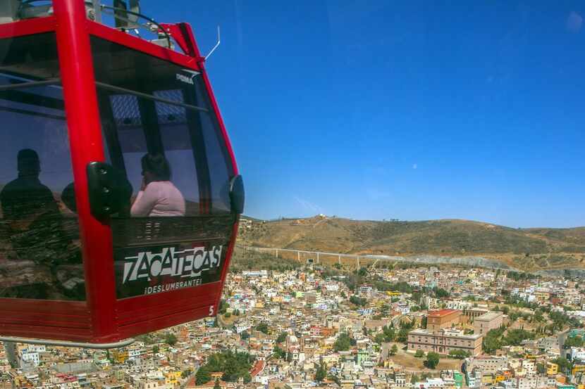 A cable car over the Mexican city of Zacatecas. AGENCIA REFORMA