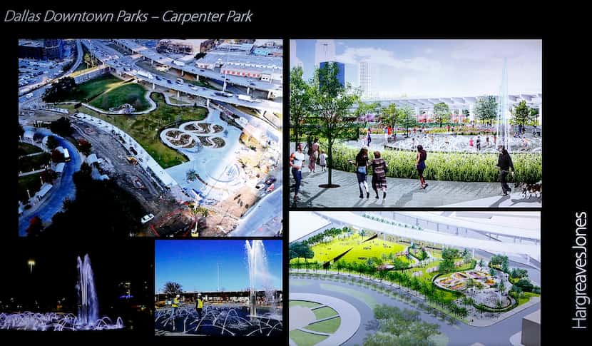 Una imagen digitalizada representativa de cómo se vería el Carpenter Park de Dallas, a...