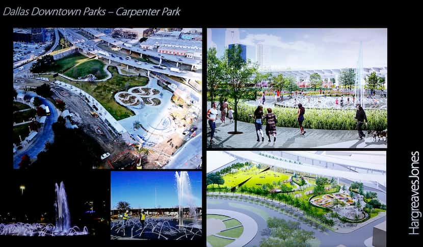 Renderings of Carpenter Park by Hargreaves Jones