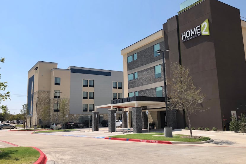 The SpringHill Suites and Home 2 Hilton hotels are on U.S. Highway 75.
