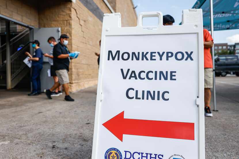 The Dallas County Health and Human Services runs a pop-up monkeypox vaccination clinic at...