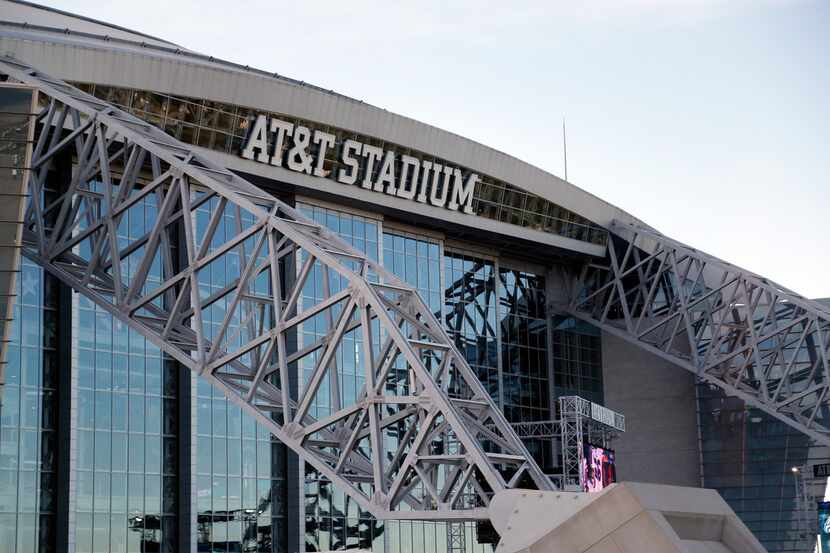 A view of the East side of AT&T Stadium before an NFL football game between the Philadelphia...