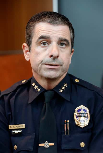 Assistant Chief David Pughes answered questions during a July 7 anniversary panel discussion...